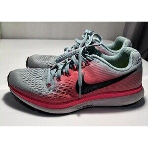 Nike Air Zoom Pegasus 34 Running Shoes Mica Blue Pink Womens Size 7.5